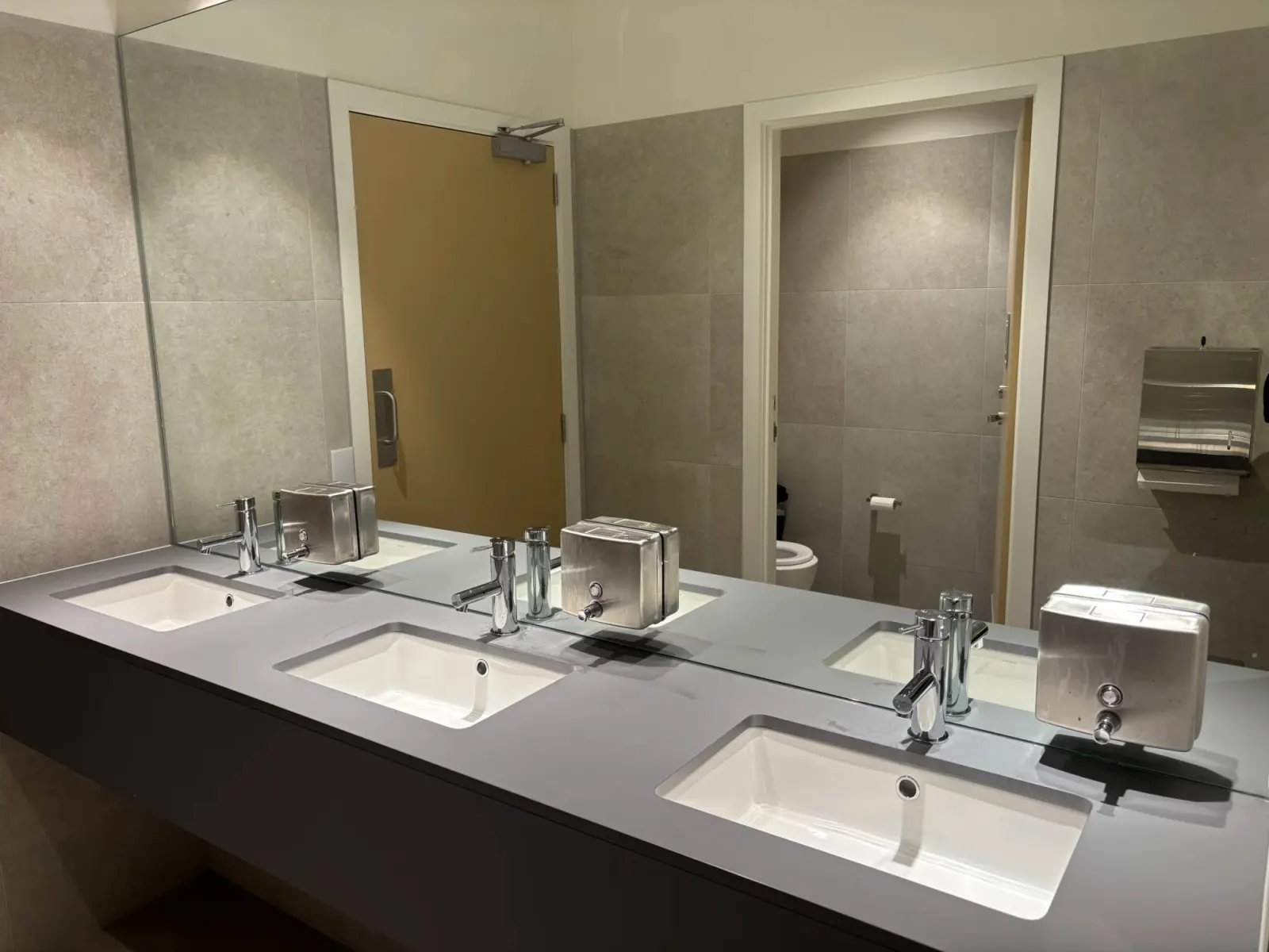 Commercial amenities fit-off with sensor tapware