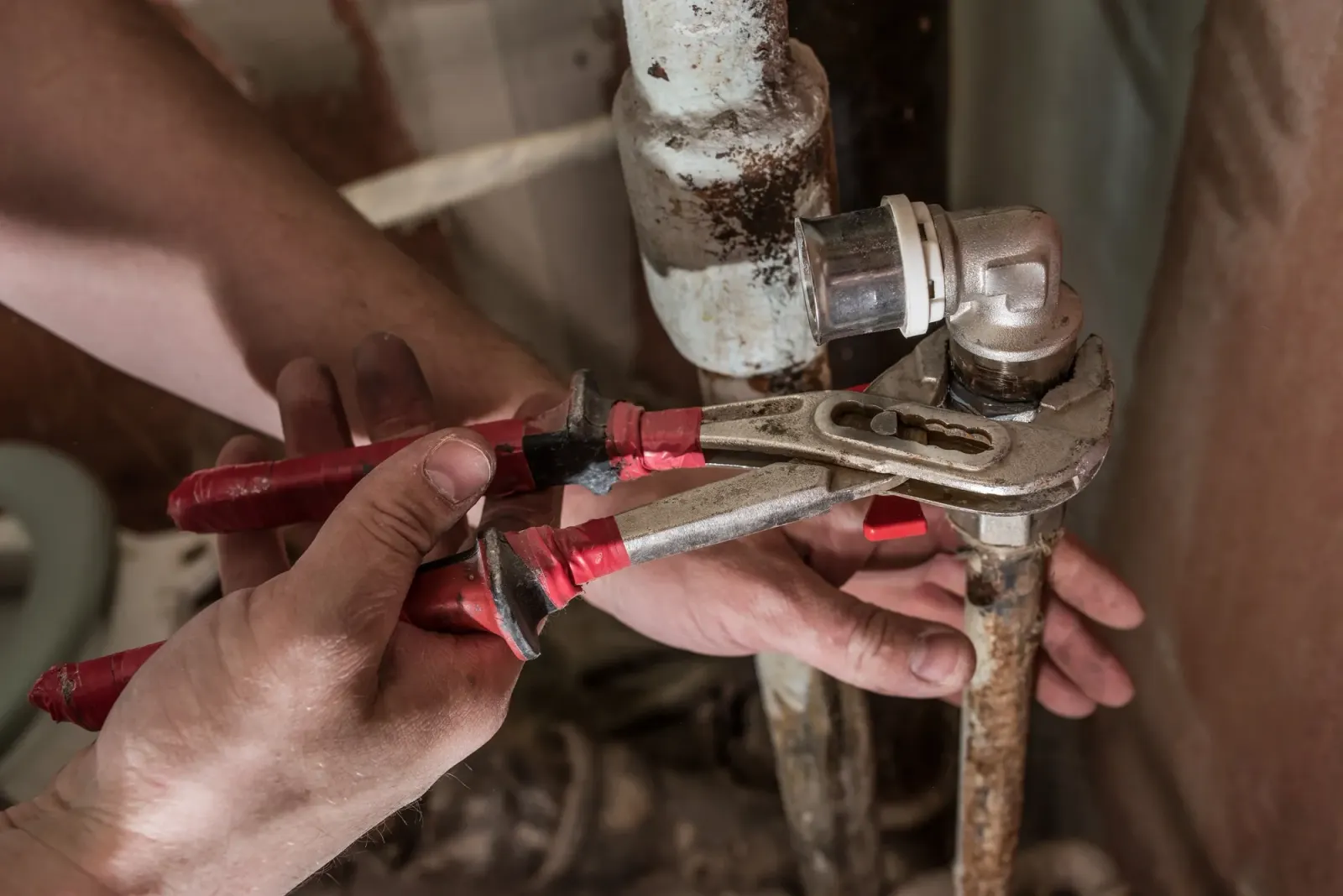 Concealed leak repair